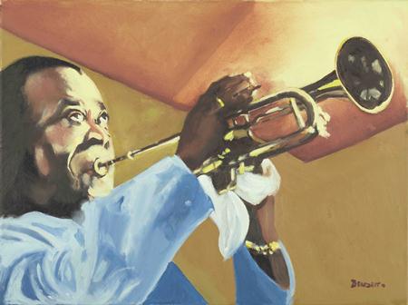 Louis Armstrong Painting by Tony Bennett Louis Armstrong Painting by Tony Bennett